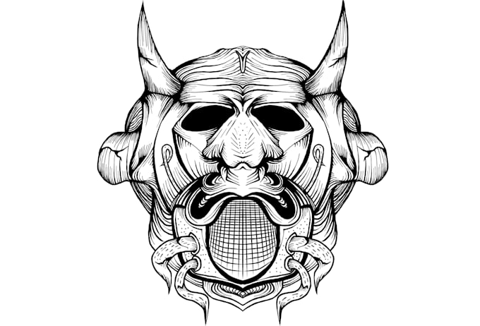 make black and  white  illustration