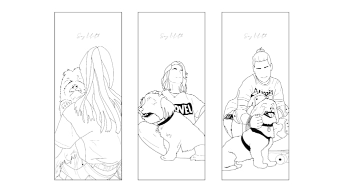 convert your photo into a fine line line art illustration
