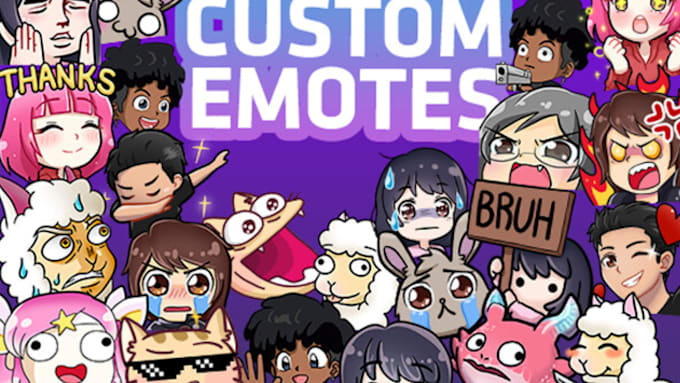 Draw awesome twitch emotes, chibi twitch emotes or sub badges in bulk ...