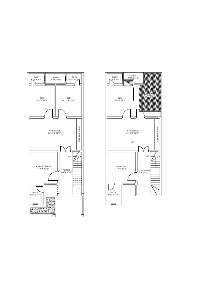 Design 2d drawings of floor plan and house plan in autocad by Fahadicad ...