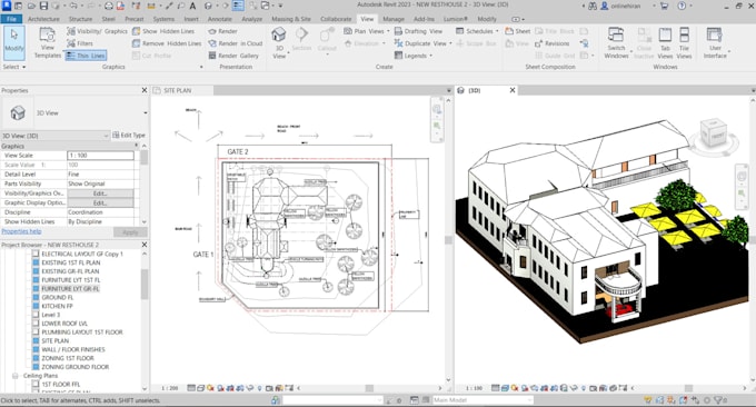 design your floor plan with revit