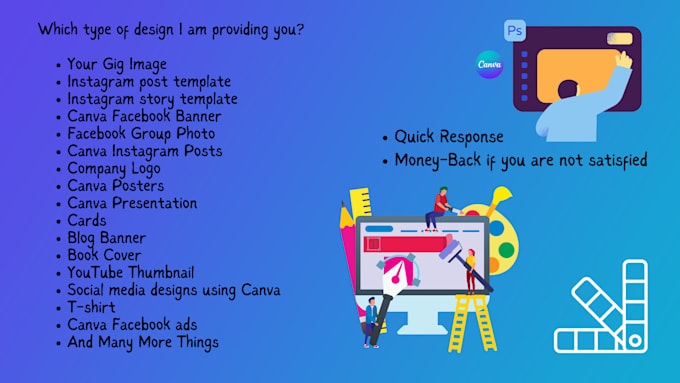 Design any canva premium templates as editable file by Mosaddikhl | Fiverr