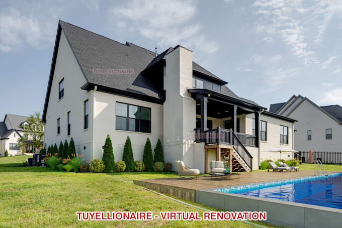do virtual renovation and add a virtual swimming pool to your outdoor space