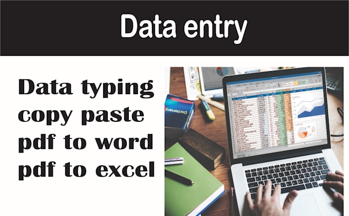 do data entry copy paste pdf to excel