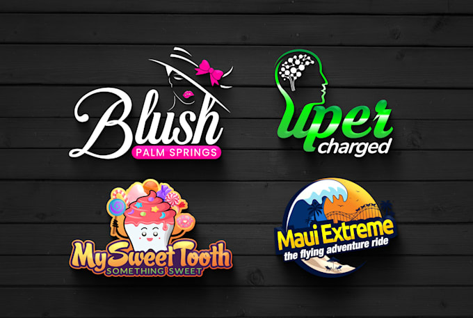 do premium unique modern 3d and minimal business logo design