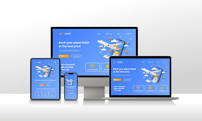 develop a clean and modern wordpress website