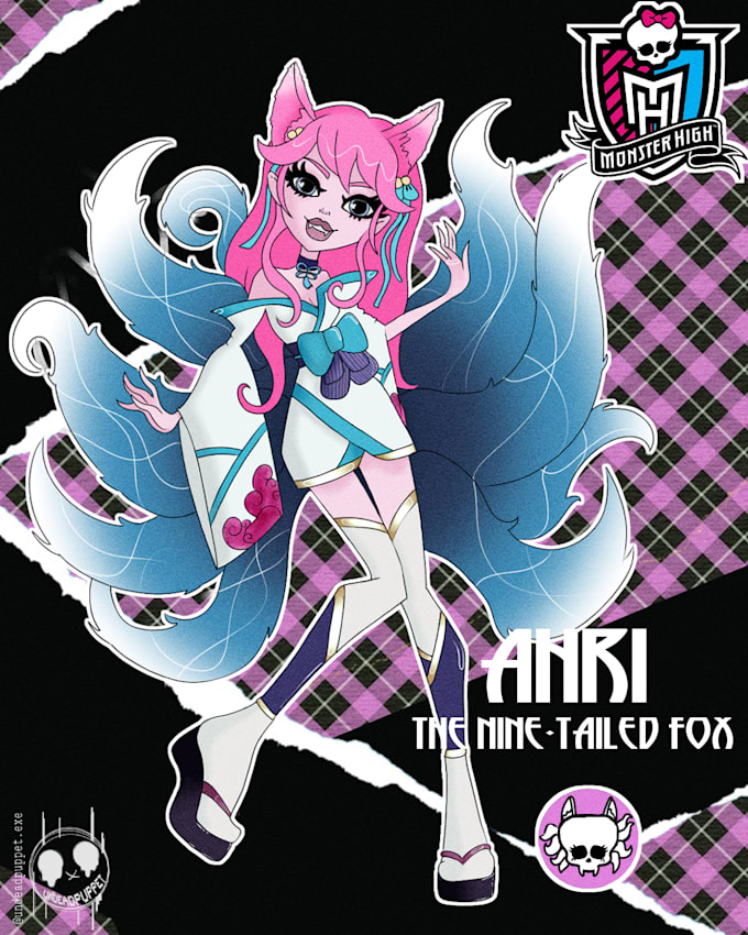 draw your custom monster high inspired character