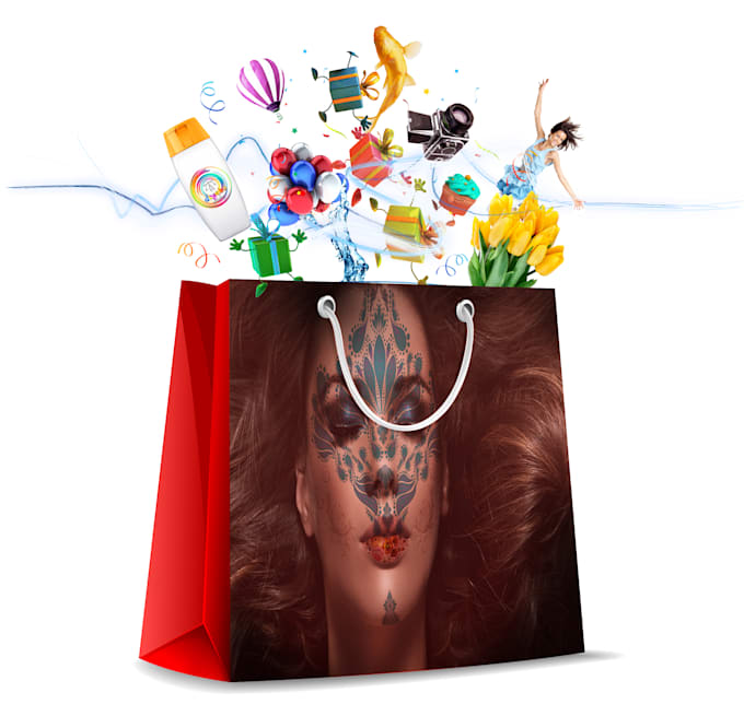 to design a beautiful shopping bag for your store