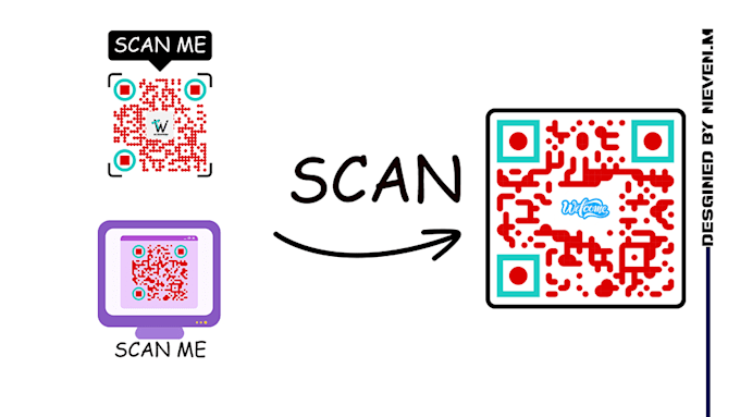 Qr Code Behind Program Design Create professional qr code design with your logo by Welldesign652 | Fiverr