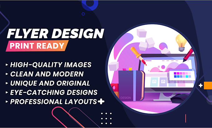 design unique concept, print ready custom and elegant flyers, expert designer