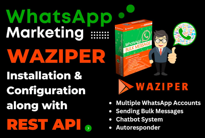 install waziper along with waziper rest API module