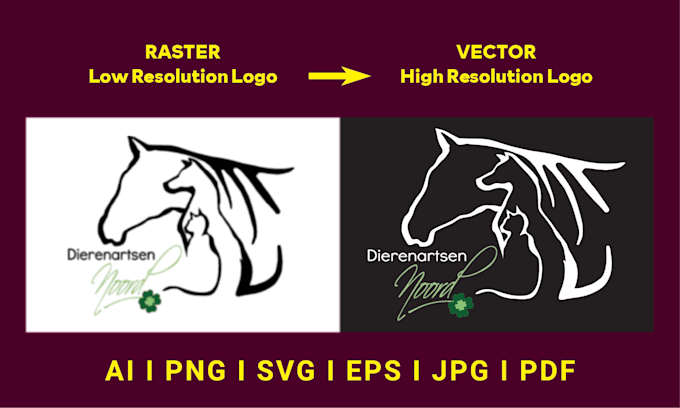 do high quality vector tracing, edit, fix, and ai logo redesign in illustrator