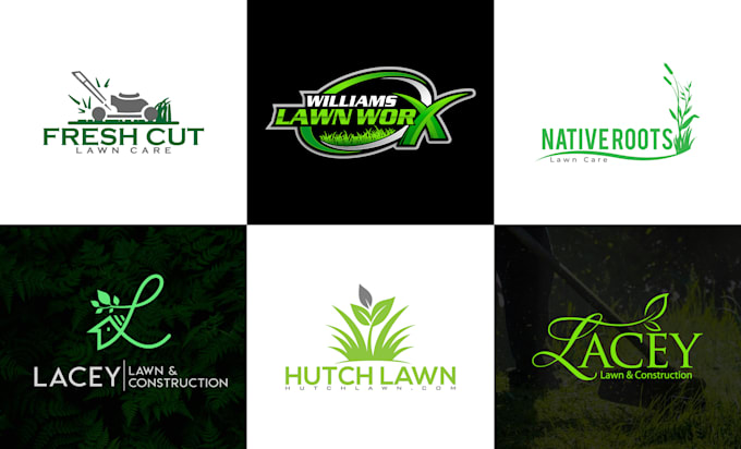 design modern landscape and lawn care logo