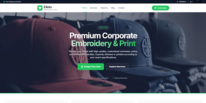 design and develop a responsive business website or landing page