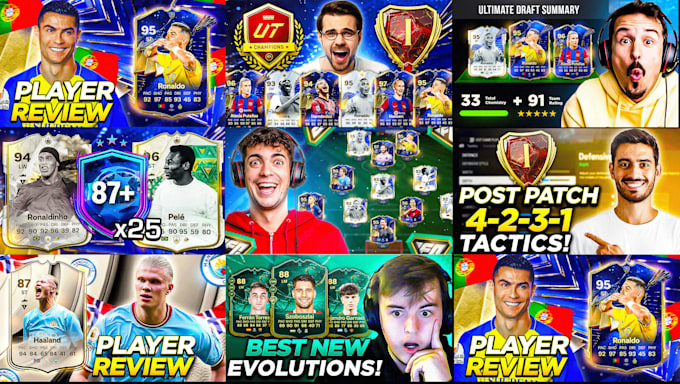 create fc 26 or any FIFA youtube thumbnail