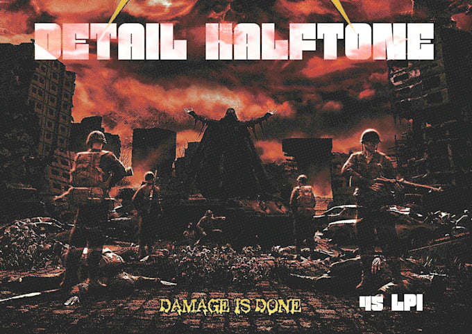 make your artworks to halftone for dtf or dtg printing