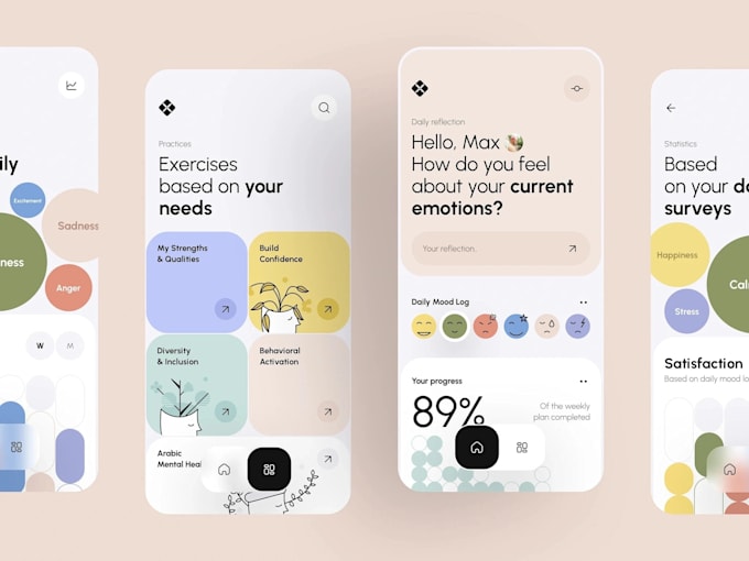 design a professional mobile app UI