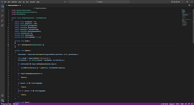 Create any unity script for your project by Longtranse02160 | Fiverr