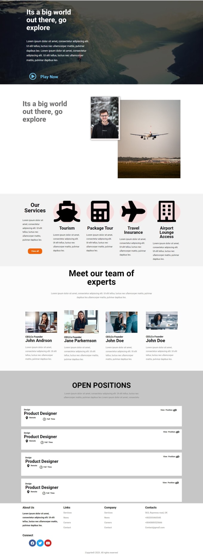Design stylish landing page by Masumfr Fiverr