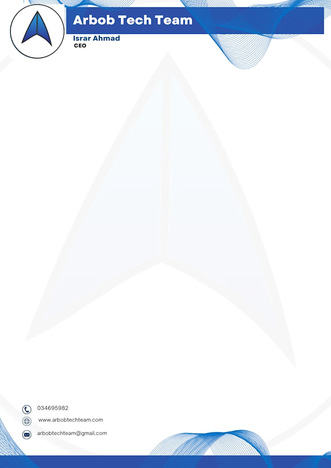 create an attractive letterhead  for your business