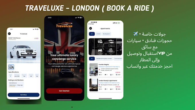 develop application for ecommerce, ride booking app etc