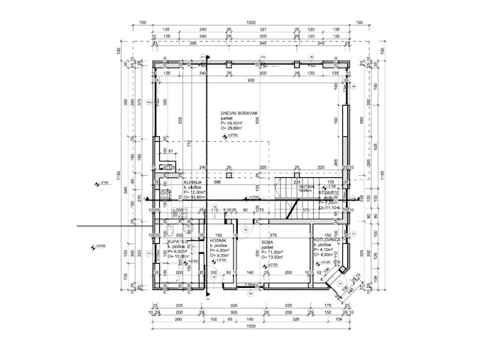 Make your sketch or pdf into professional 2d floor plan by Goggom | Fiverr