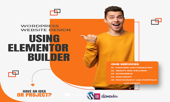 design and develop wordpress website with elementor pro, responsive landing page