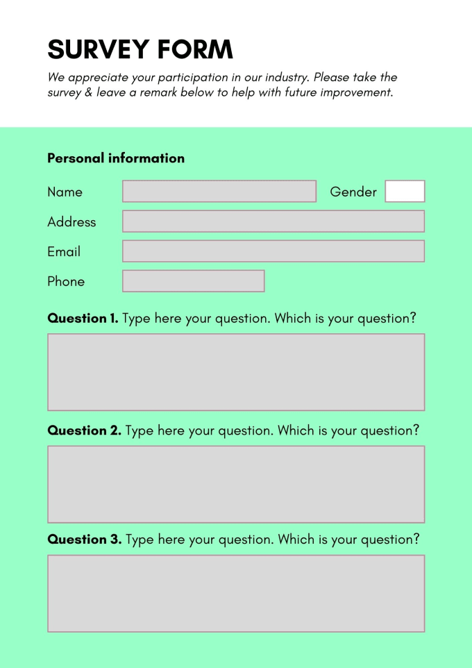 Create professional looking form in just 2 hours by Moizamir7 Fiverr