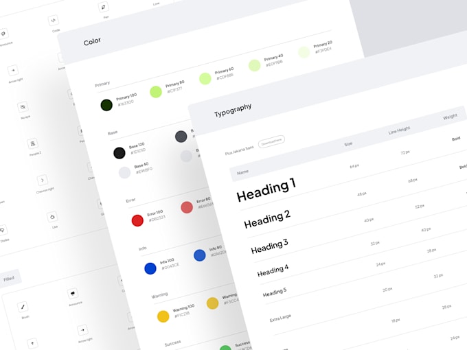 build design system UI style guide for app or website