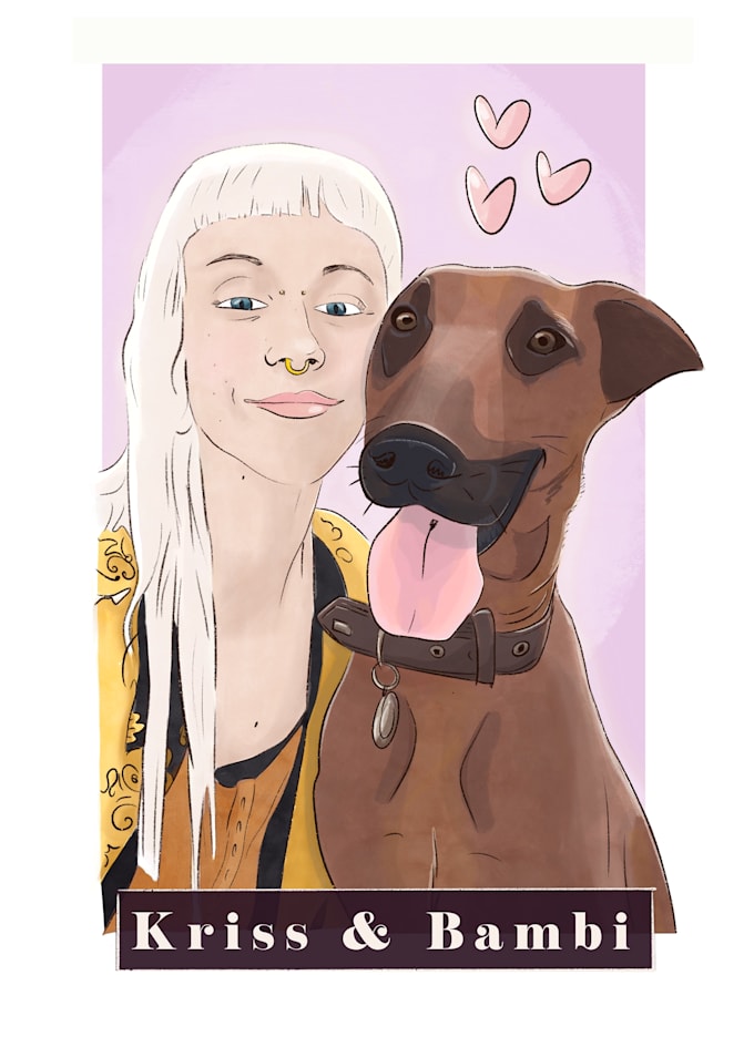 Custom illustrations, portraits, cartoons, pets by Anamaymar Fiverr