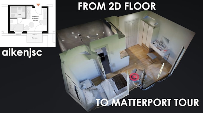 convert 2d floor plan to virtual tour matterport kuula etc