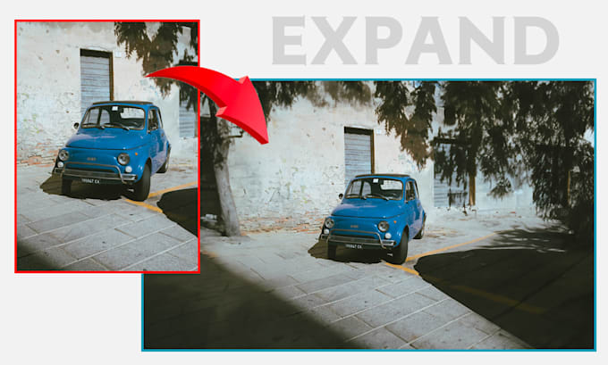 expand your photo quickly in 5 minutes