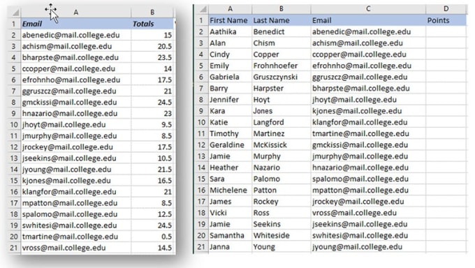 develop excel vlookup and xlookup formulas accurately