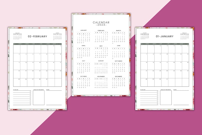 design minimalist printable planner, custom journal, ebook design