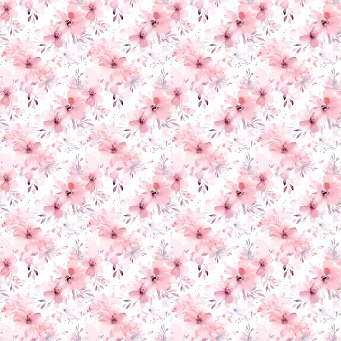 create stunning seamless floral watercolor patterns through ai