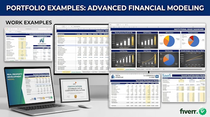 build corporate financial models and dcf valuation for startups