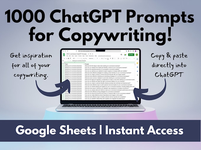 provide you 1000 chatgpt prompt for copywriting to boost your sales