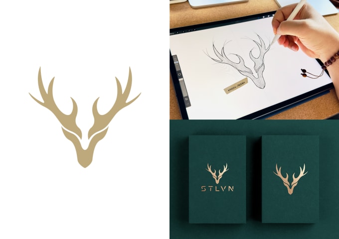 create a clean and minimal hand drawn logo