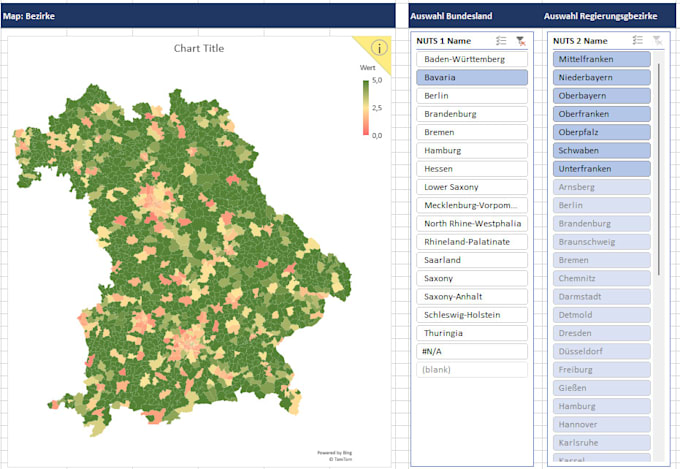 Visualize your excel data on a - Visualize Your Excel Map Data On A Smart Heat Map 