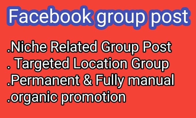 facebook group share or post for organic business promotion