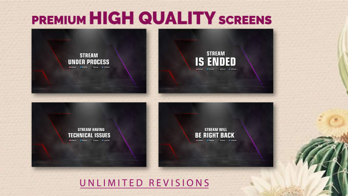 Create streamyard overlay for your live streaming by Visual art 7 Fiverr