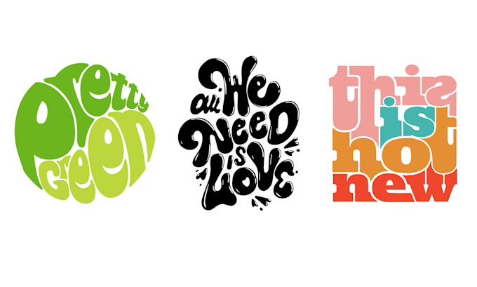 create custom illustration and typographic tshirt design