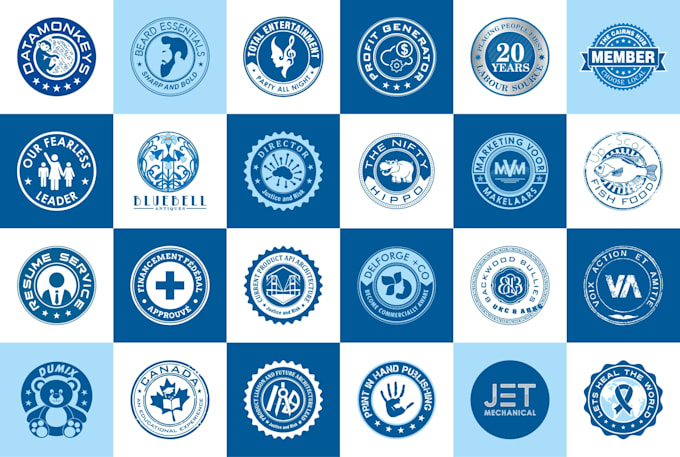 design badge or stamp logo