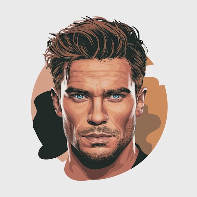 draw 3d realistic vector cartoon portrait from your photo
