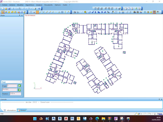 provide structural load calculation for french projects