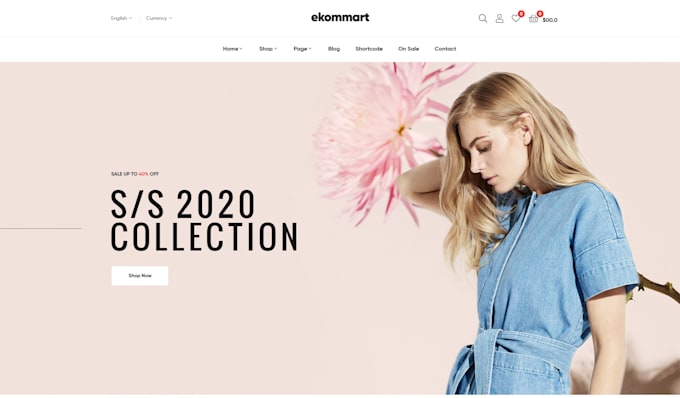 build a professional ecommerce website in woocommerce online store