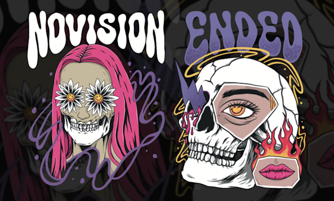 make cool trippy psychedelic designs for your merch