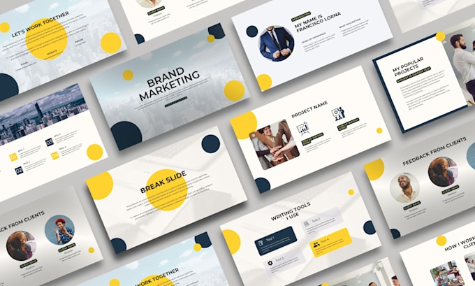 design custom powerpoint slide master template with branding