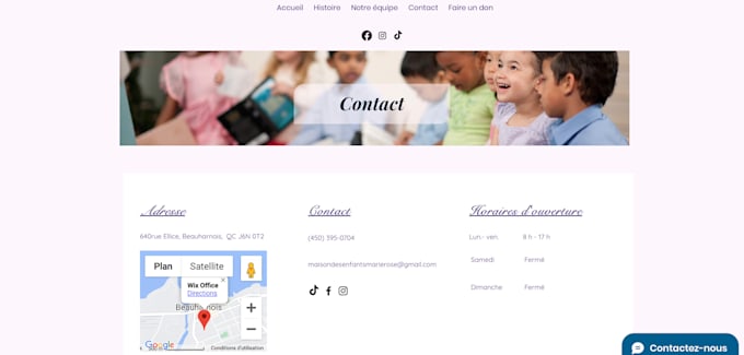 conception personnalisée de sites internet avec wix
