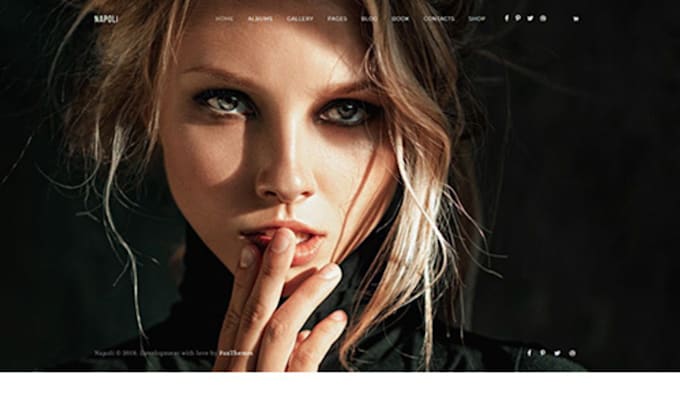 present responsive photography website
